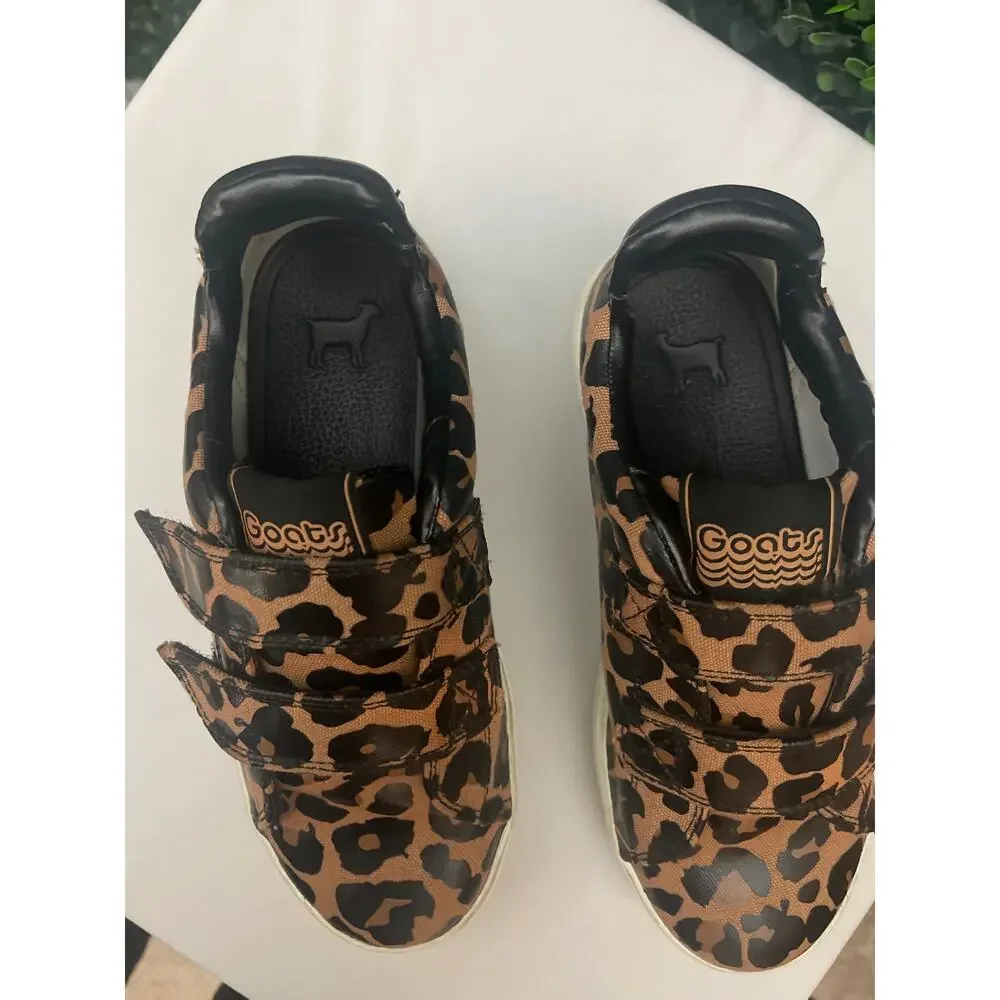 Goats Girls Shoes Leopard Print, Size 3